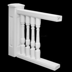 Classic Stone Custom Balustrade System - Balustrade Design Option #3 - Chadsworth Columns: shop.columns.com